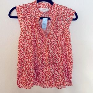 Loft cheetah animal print summer top